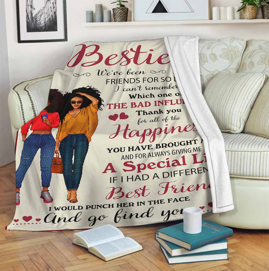 To My Bestie Best Friend Blankets Christmas Gifts Blanket Etsy