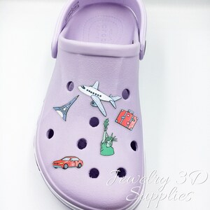 Crocs Charms Set of 5 travel Theme Charms Shoe Accessories