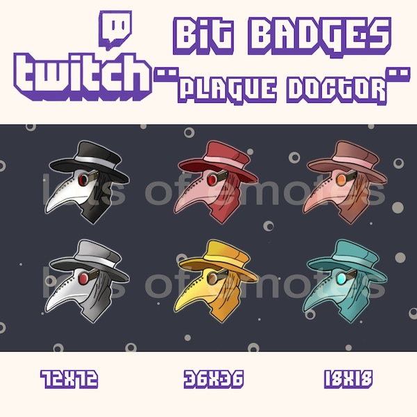 Plague Doctor Sub/Bit Badges