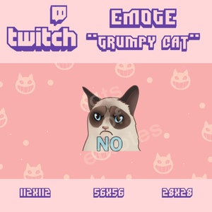 Grumpy Cat Twitch Emote