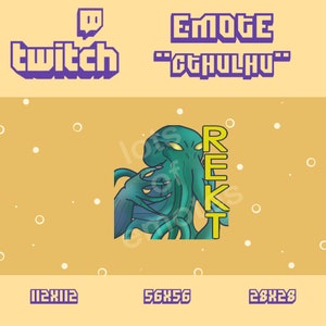 Cthulhu - Rekt Twitch Emote