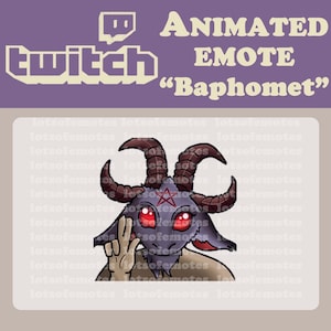 Animated Twitch Emote - Baphomet - Hail