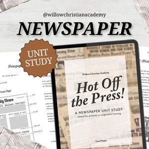 Newspaper Unit Study for Homeschoolers