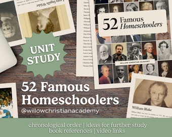 Unidade de estudo sobre alunos famosos que praticam homeschooling