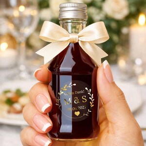 Personalisierte Hochzeitsaufkleber in Gold, runde Danke Sticker, Namen & Datum, Siegel für Umschläge, Gastgeschenke, Welcome Bags, Sets image 8