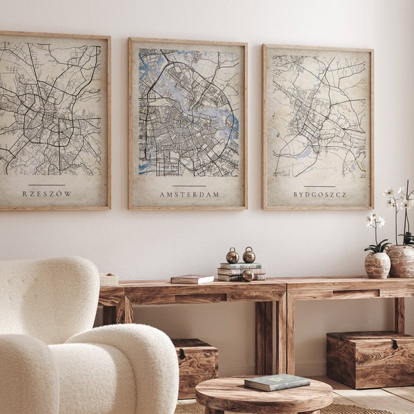 Custom Map Poster, 3 for 2 Offer, Any Location, Any CIty, Map Print, Vintage Map, Map Print Poster, Custom Map, Personalized Map Poster,