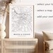 Custom Map Poster, 3 for 2 Offer, Any Location, Any City, Map Print ...
