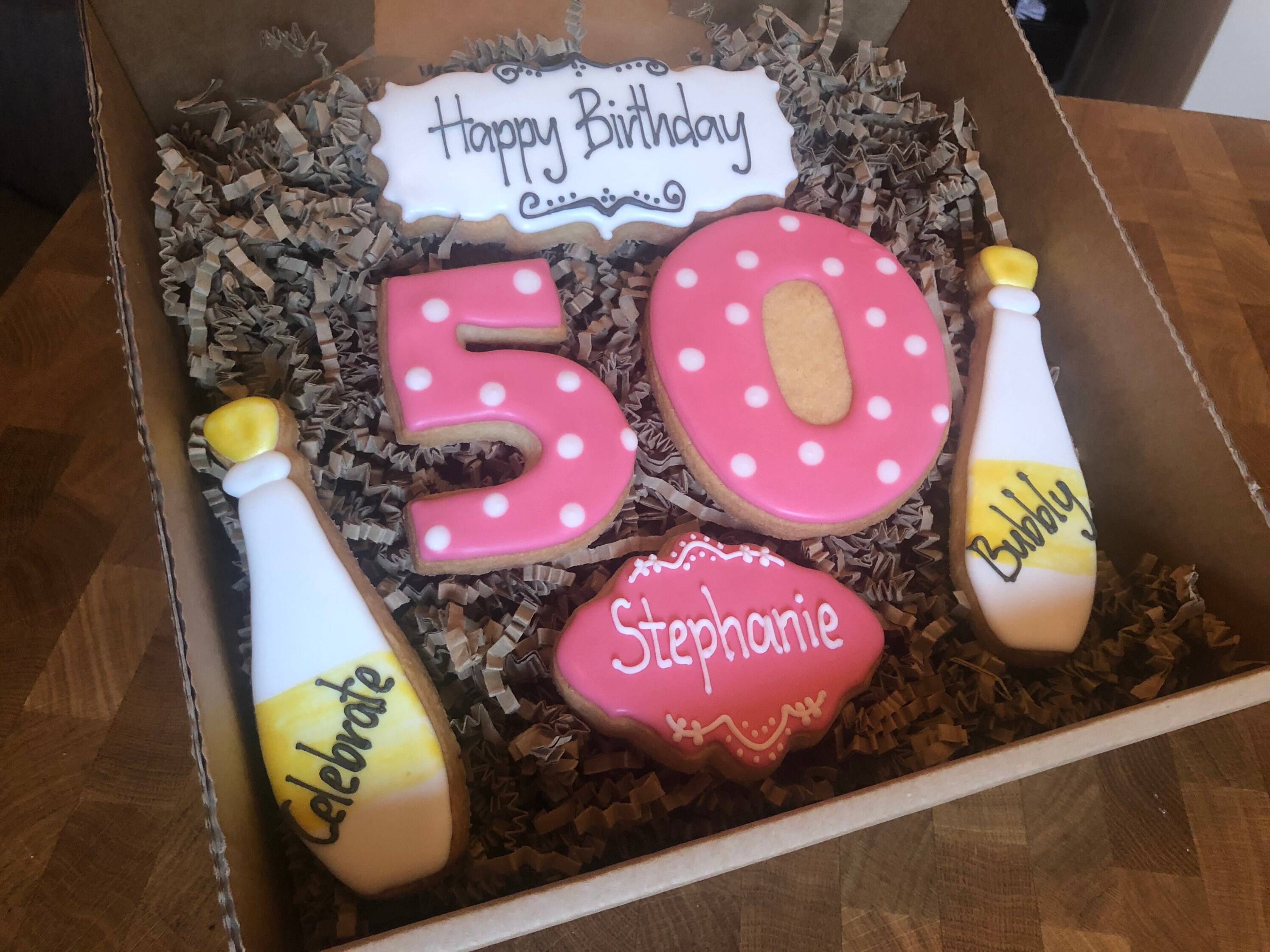 Happy Birthday Cookie Box Made to Order Gift Iced Etsy UK