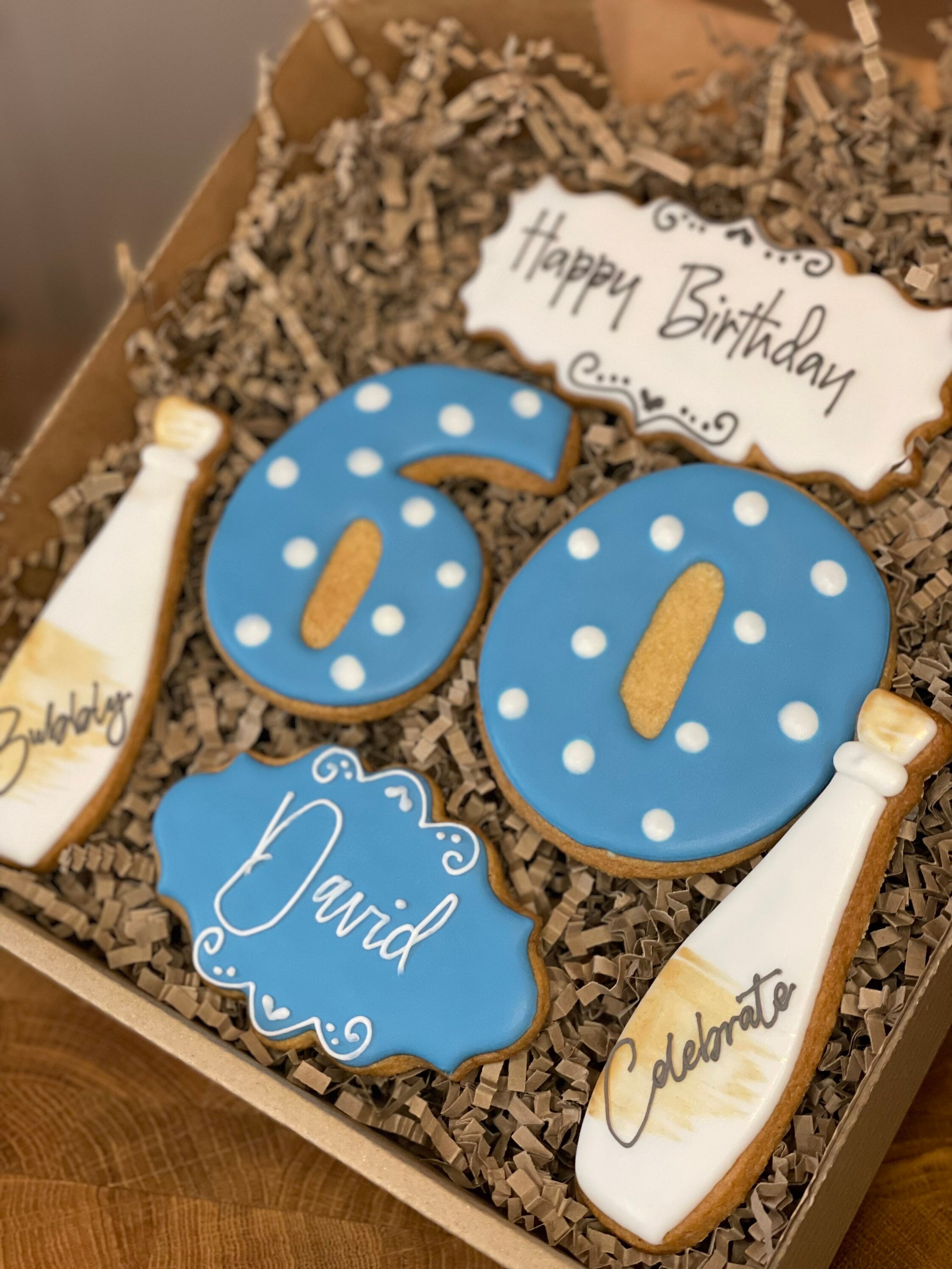 Happy Birthday Cookie Box Made to Order Gift Iced Etsy UK