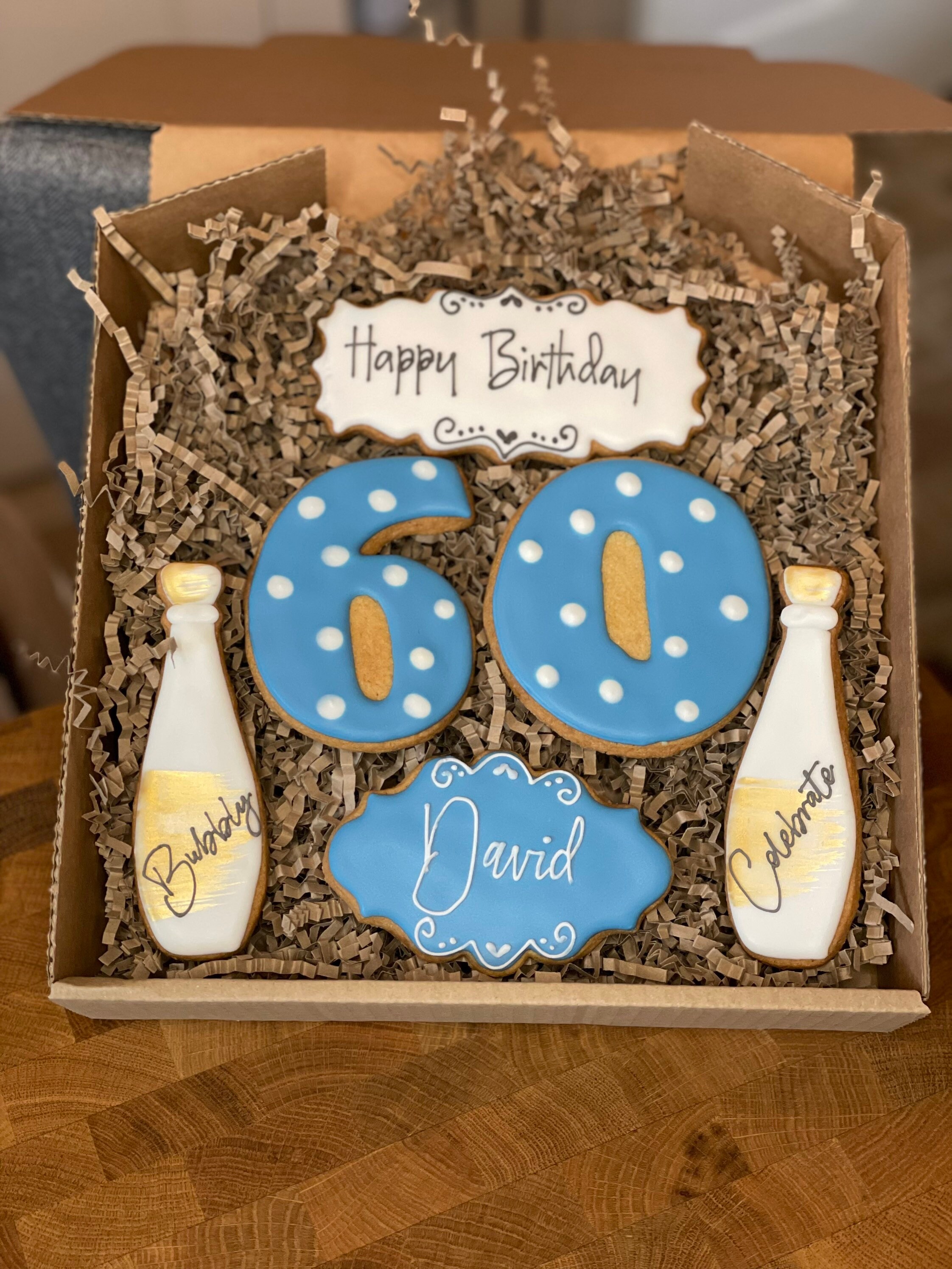 Happy Birthday Cookie Box Made to Order Gift Iced Etsy UK