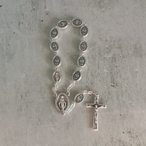 Rosario de coches, Medallas milagrosas, Colgador de espejo retrovisor, Rosario de coches, Favores de la Comunión, Abalorios de Oración, Regalo de Viaje, Mini Rosarios, Rosario