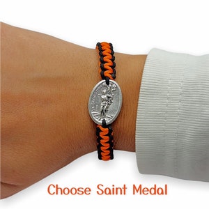 St Sebastian Bracelet, Patron Saint Medal Bracelet, Catholic Bracelet, Saint Bracelet, St Peregrine Bracelet, St Christopher Bracelet