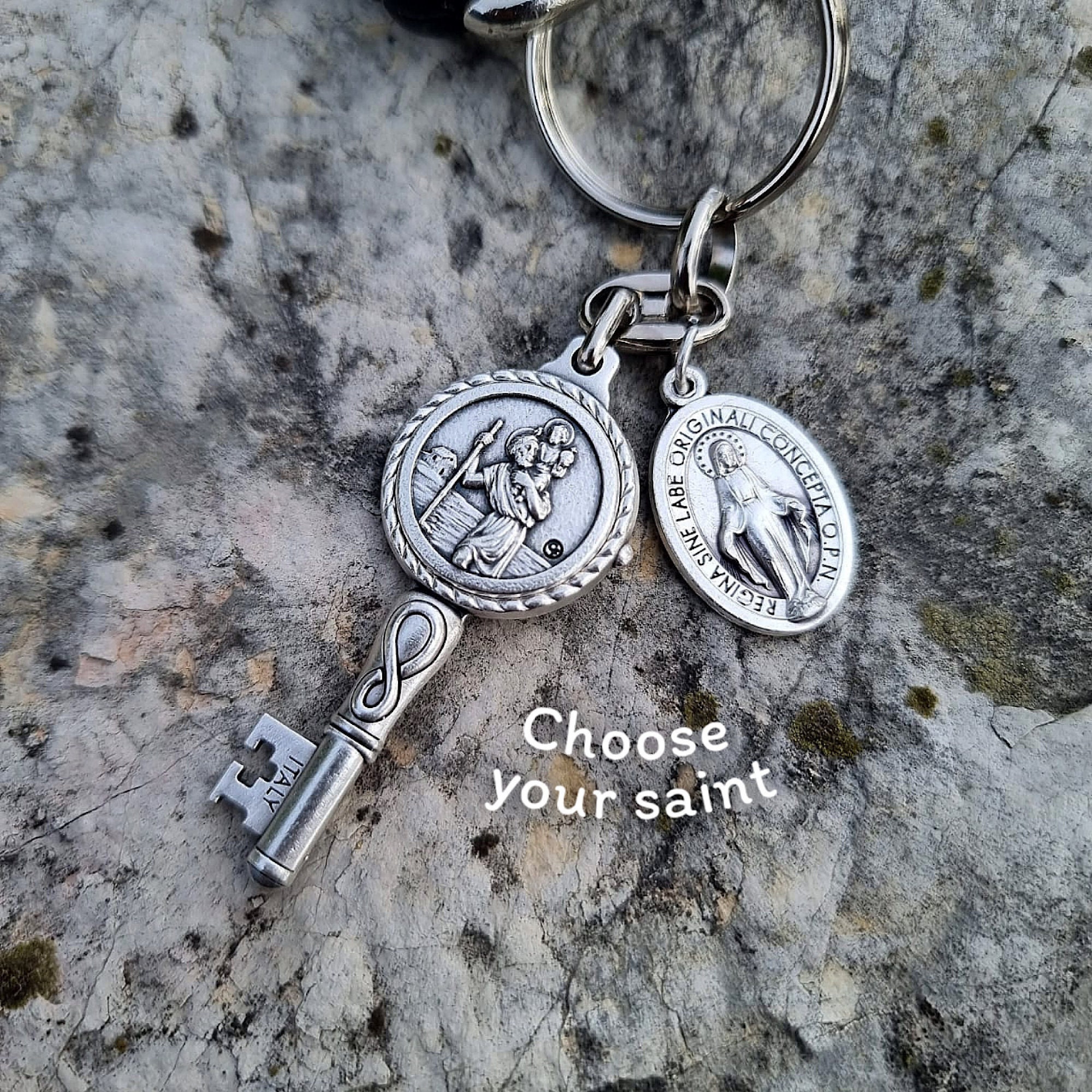 Pendentif catholique Saint-Christophe, Cintre de la Médaille Saint, Cintre de rétroviseur, Accessoires de voiture religieuse, Saint-Michel, Saint-Benoît, Sainte Dymphna