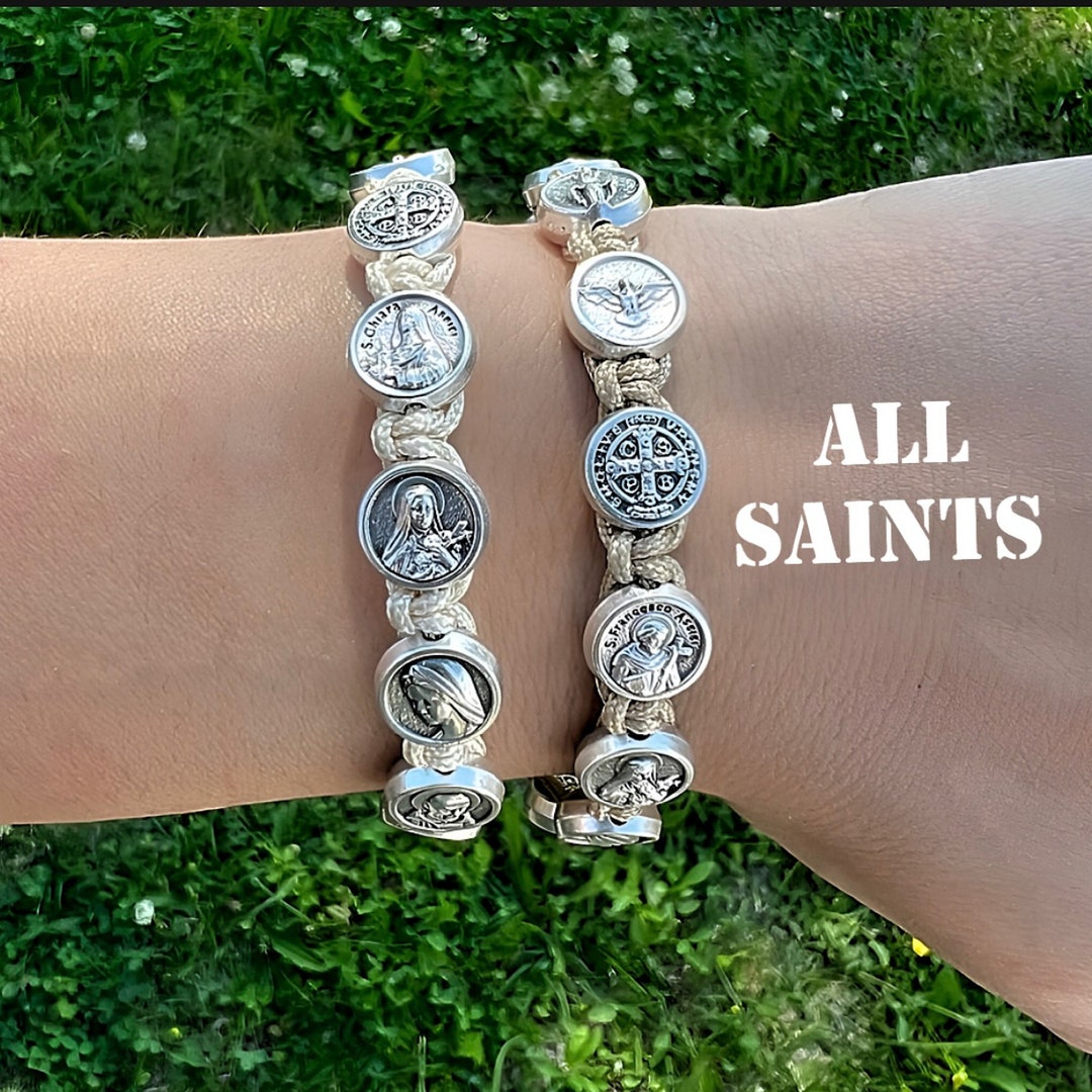 All Saints Catholic Bracelet, Decade Bracelet, Catholic Gift, Holy