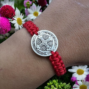 Blessing Bracelet San Benito, St Benedict Medal Bracelet, Religious Gift For Men Women Adults, Adjustable Bracelet, Protection Jewelry