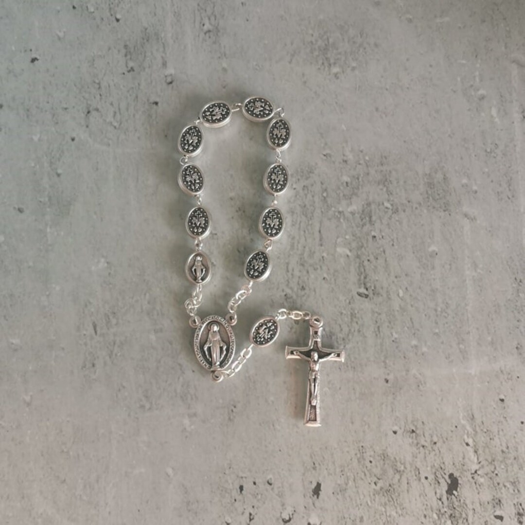 Car Rosary, Miraculous Medals, Rearview Mirror Hanger, Car Rosary