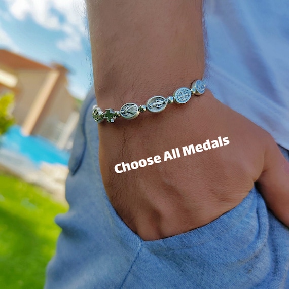Catholic chain bracelet outlet
