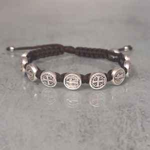 St. Benedict Bracelet, St. Benedict, Holy Medals, Catholic Bracelet, Patron Saint Jewelry, All Saints&#39; Day