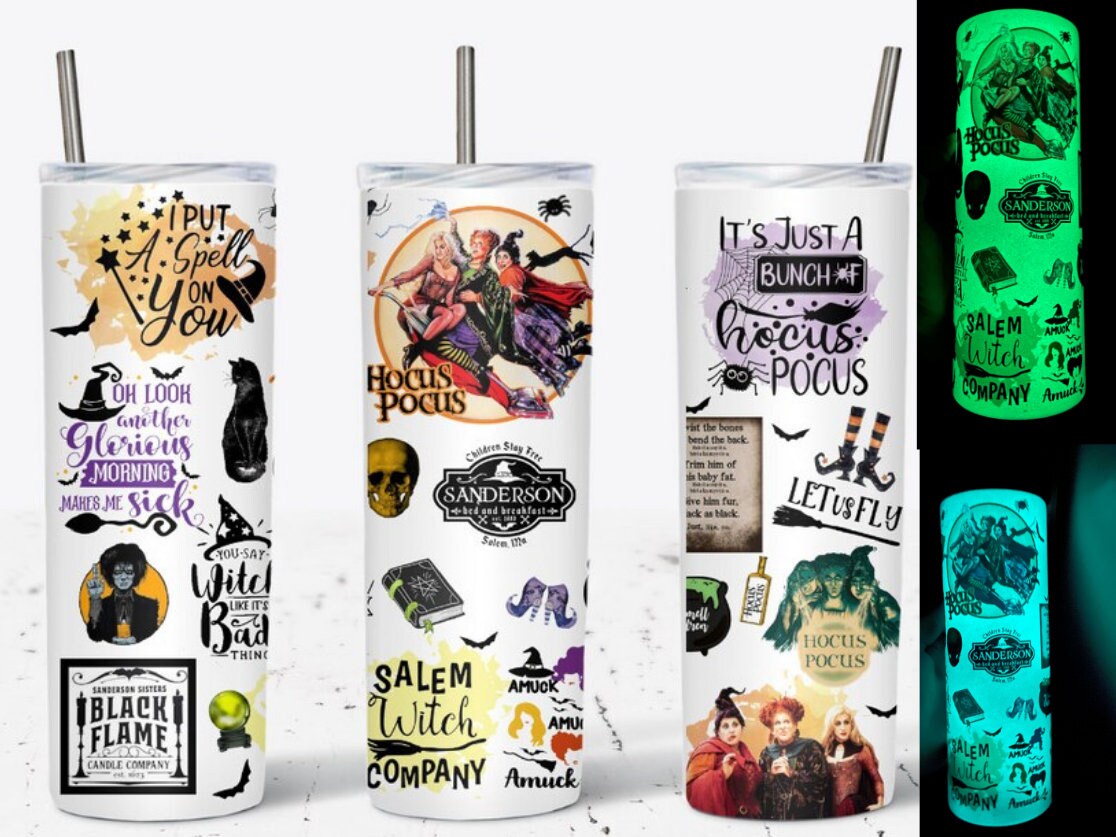 Hocus Pocus Witches Collage Tumbler 20 or 30 Oz With Straw - Etsy