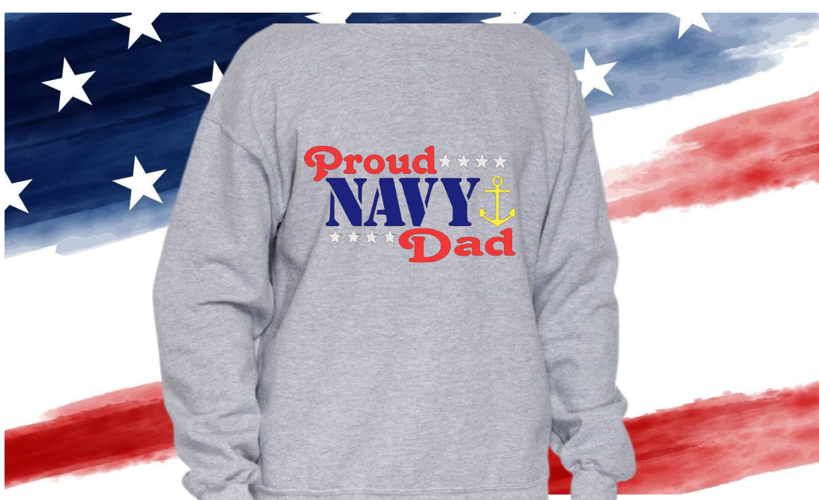 Proud Navy Dad T-Shirt Crewneck or Hoodie Great Gift For | Etsy
