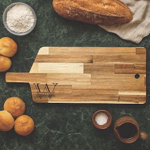 Personalized Wooden Charcuterie Board – Custom Laser Engraved Cheese & Serving Board