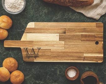 Personalized Wooden Charcuterie Board – Custom Laser Engraved Cheese & Serving Board