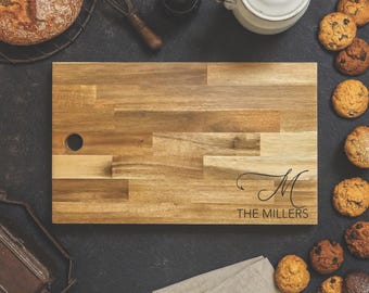 Personalized Wooden Charcuterie Board – Custom Laser Engraved Cheese & Serving Board