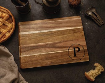 Personalized Wooden Charcuterie Board – Custom Laser Engraved Cheese & Serving Board