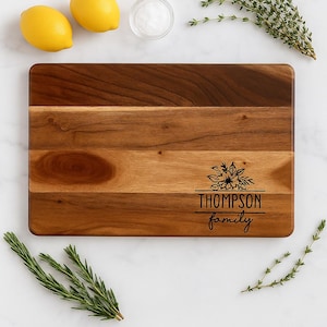 Personalized Wooden Charcuterie Board – Custom Laser Engraved Cheese & Serving Board