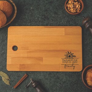 Personalized Wooden Charcuterie Board – Custom Laser Engraved Cheese & Serving Board