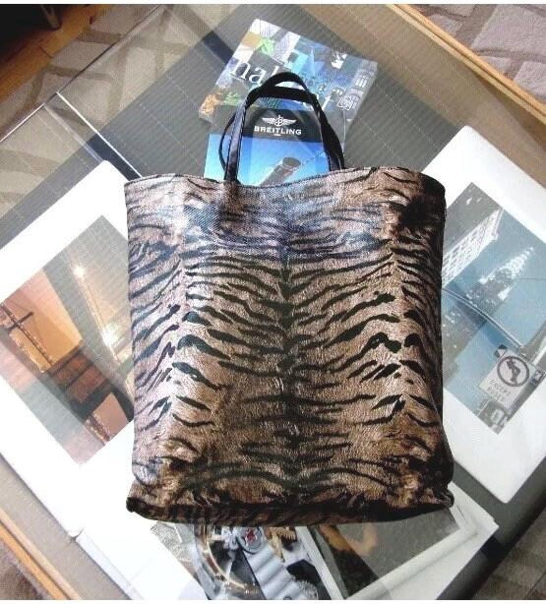 Buy Brand New Roberto Cavalli Ladies Animal Tiger Print Shopper Tote Bag  Online in India