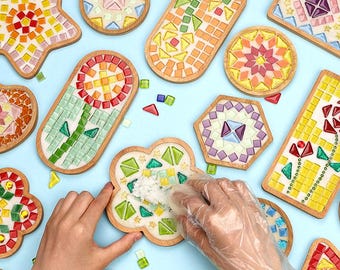 Mosaic coasters DIY creative coasters handmade gifts