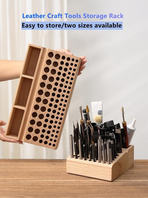 Leather Craft Tools Storage Rack- Tool Storage Box Holder Organizer