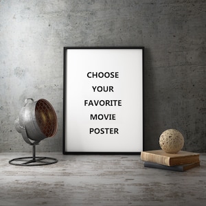 Custom Movie Posters, Movie Poster, Film Poster, Movie Print, Canvas Wall Art, Movie Art, Canvas Print, No Frame