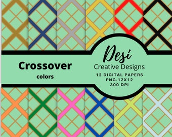 Crossover Colors Ditigal Paper, great for wallpaper.bookcover,pliiows,