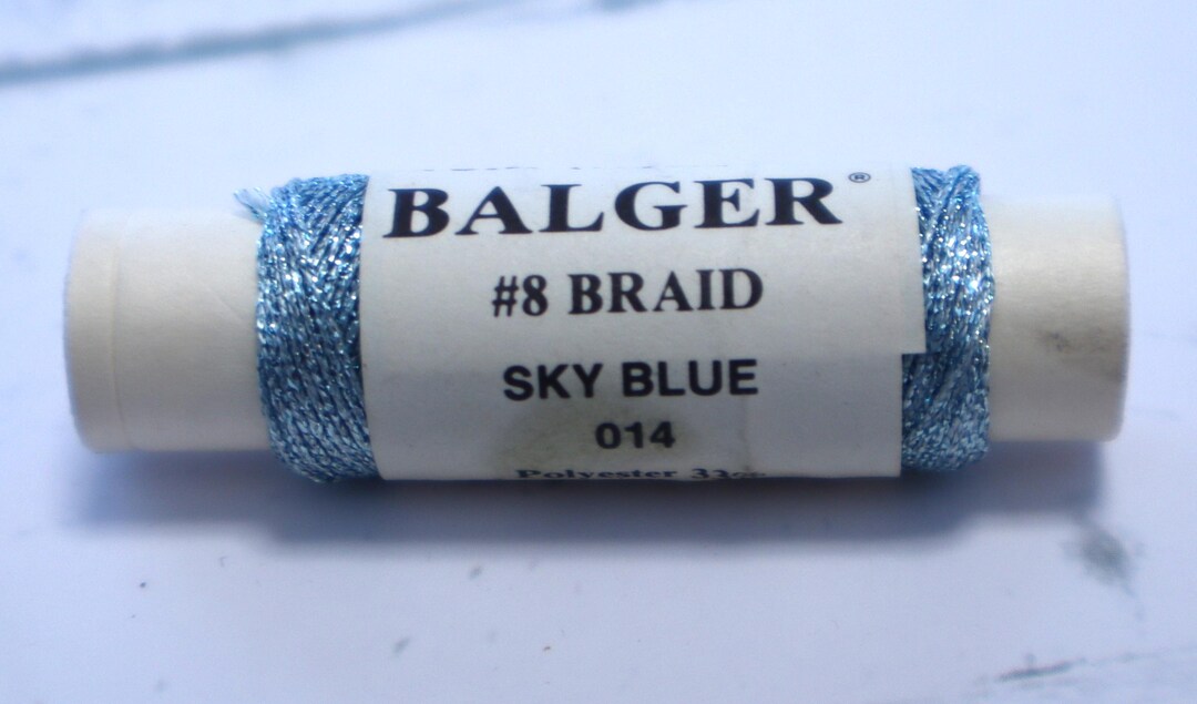 Vintage Kreinik Balger #8 Braid - 014 Sky Blue -10M Spool - France - Etsy