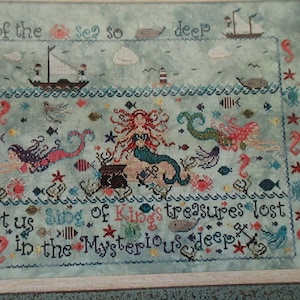 Sirens of the Sea Cross Stitch Chart - Nashville Needlework By Praiseworthy Stitches