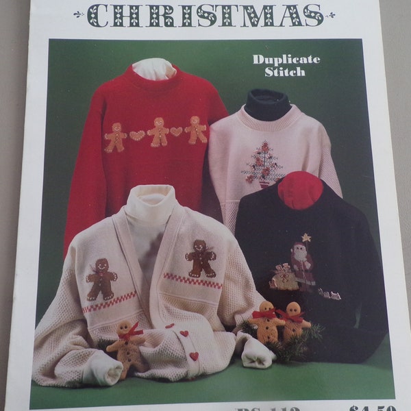 Sue Hillis Designs An Old Fashioned Christmas Cross Stitch Sweater Leaflet