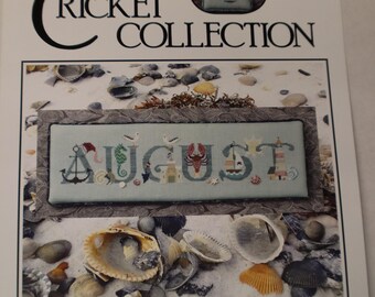 AUGUST Cricket Collection Cross Stitch Pattern
