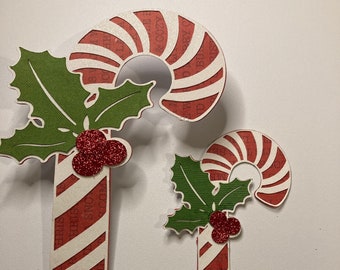 Large Candy Cane Gift Tag