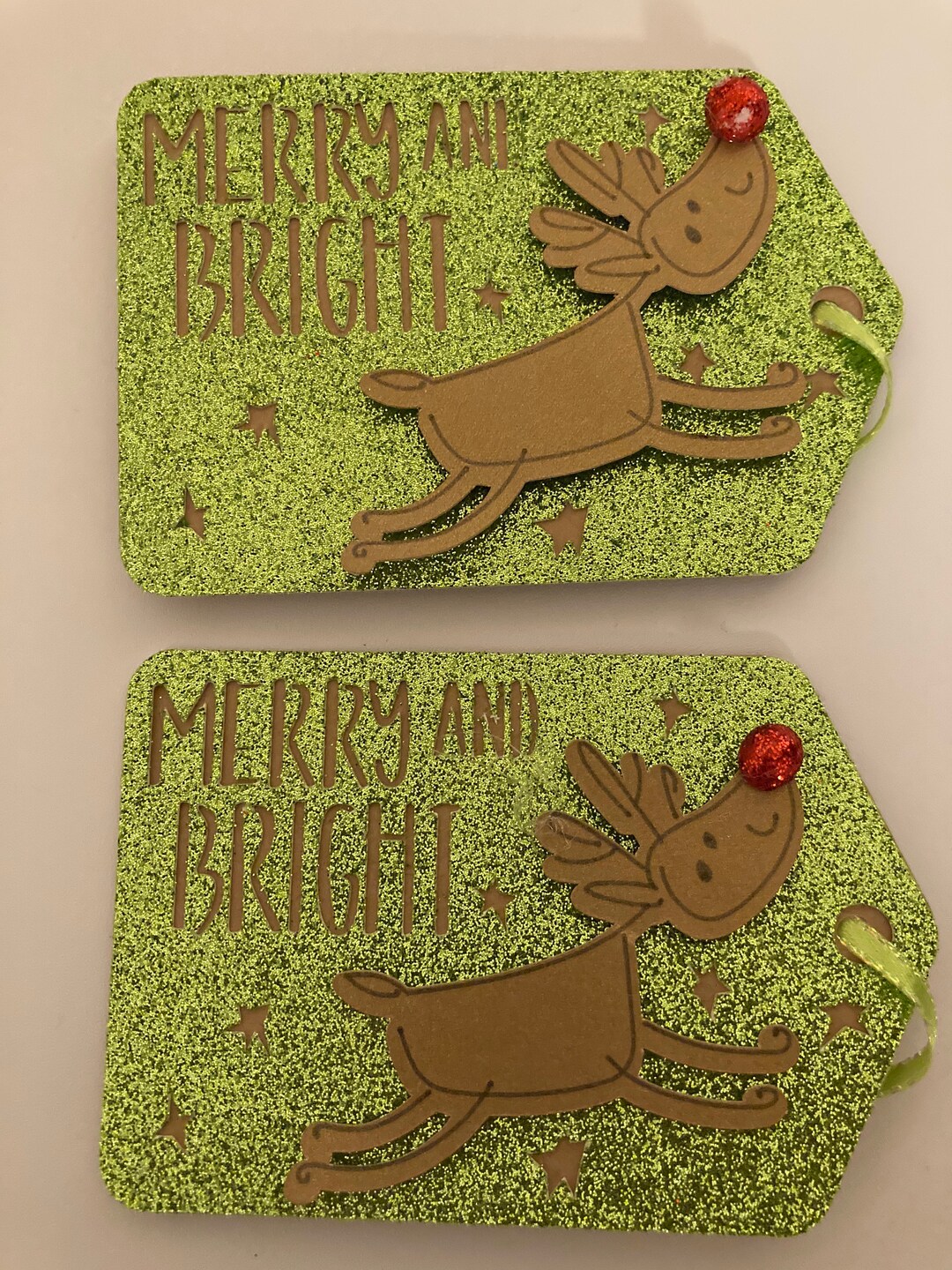 Rudolph the Red Nose Reindeer Gift Tags 4 Pack - Etsy