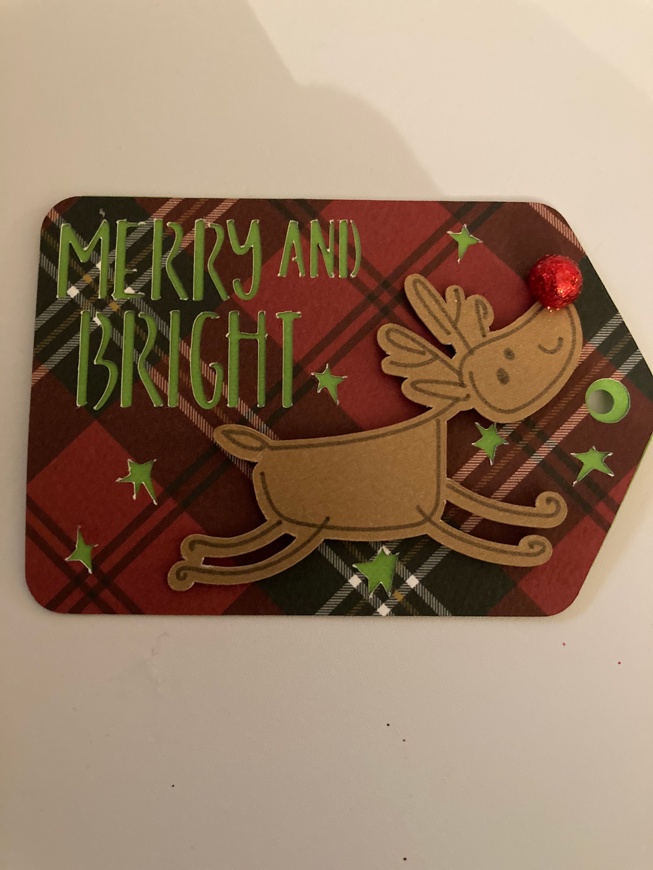 Rudolph the Red Nose Reindeer Gift Tags 4 Pack - Etsy