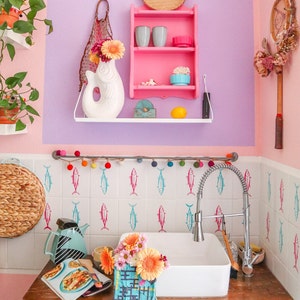 Tile stickers, tile stickers, Fish Tiles