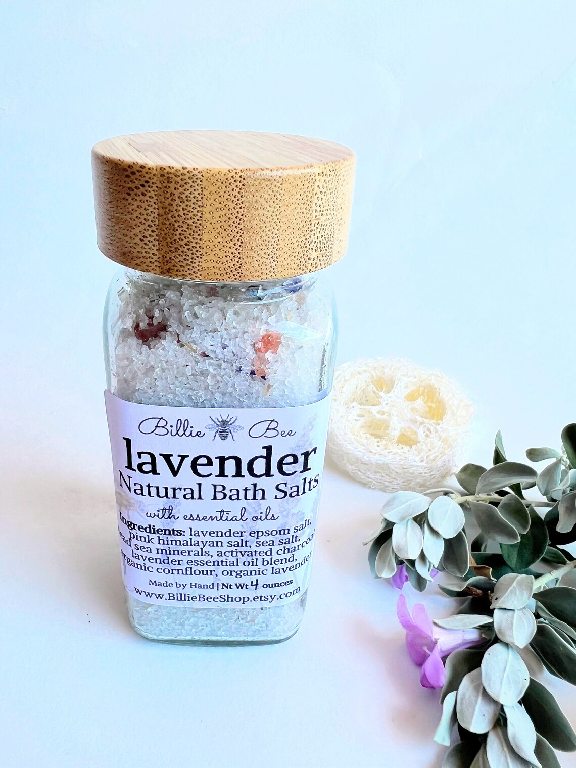 4 Ounce Bath Salt Jars Bath Salts Gift for Her Gift for Etsy