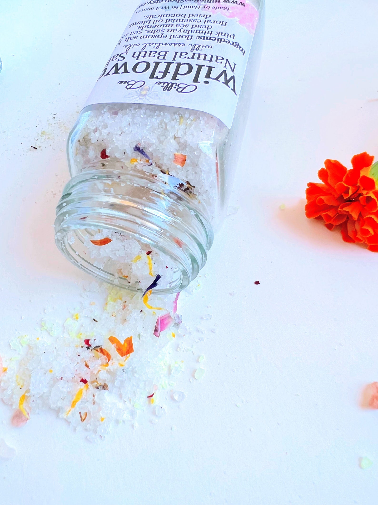 4 Ounce Bath Salt Jars Bath Salts Gift for Her Gift for Etsy