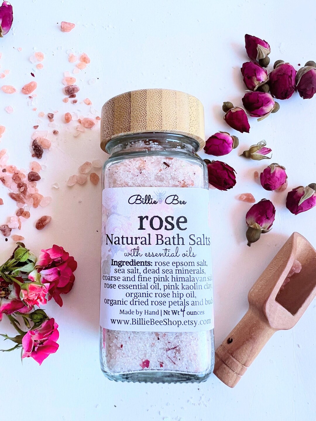 4 Ounce Bath Salt Jars Bath Salts Gift for Her Gift for Etsy