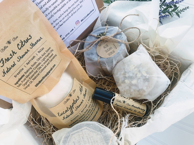 Natural Shower Steamer Pack Shower Steamers Set Shower Etsy