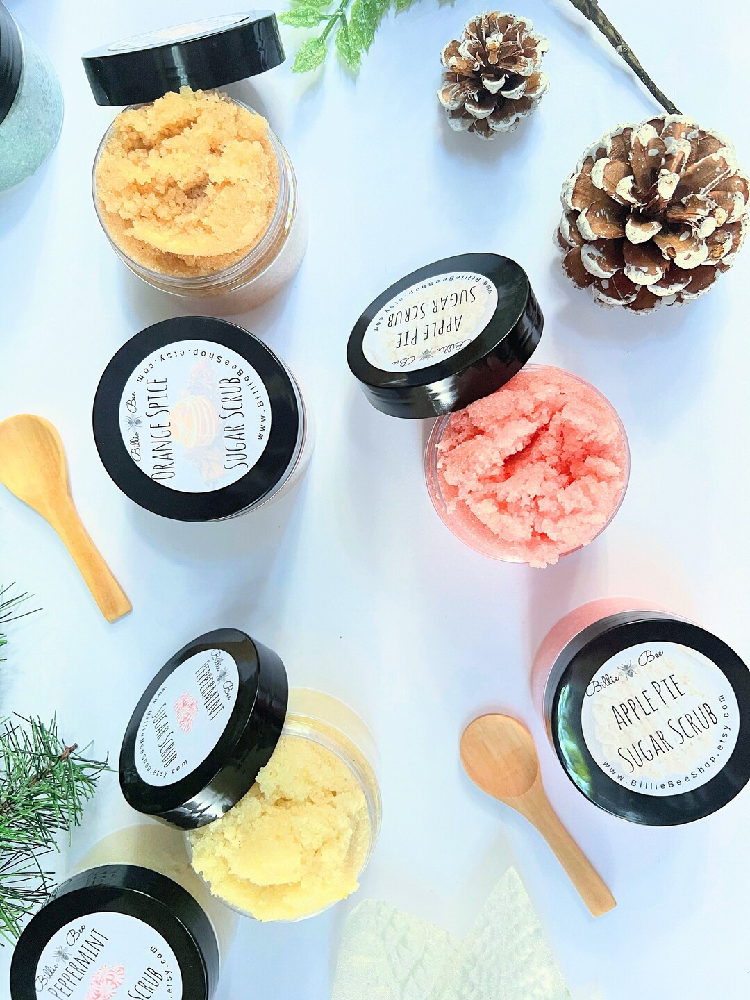 Winter Sugar Scrubs Sugar Scrub Gift Sugar Scrub Set Etsy