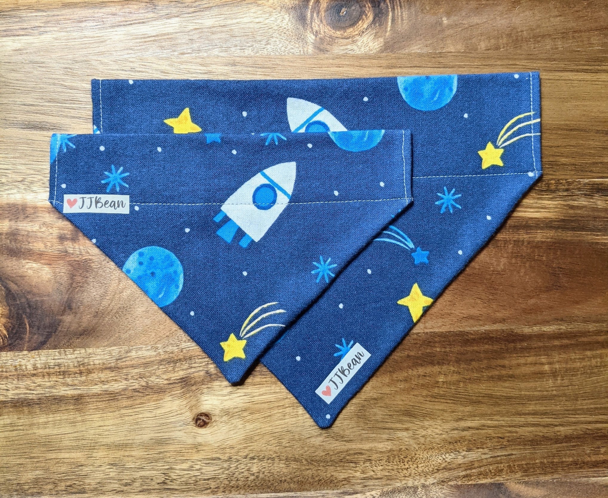 Pet Bandana Space Travel Over the Collar Bandanas Outer Etsy