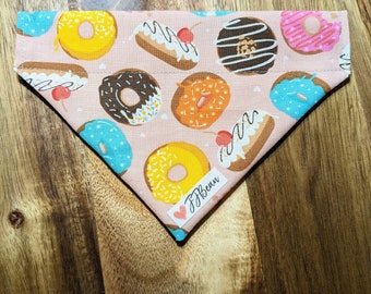 Pet bandana - Sprinkle Happy - Over the Collar - pet, pastry ,dog, cherries, pet accessory, fruit, sweet, donuts, dessert, breakfast